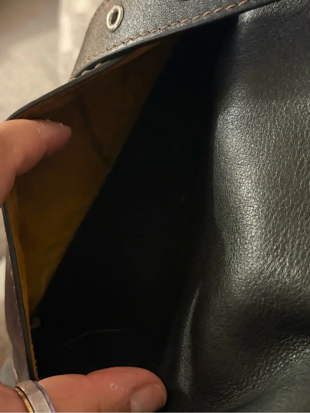 Coach Black Leather Western Tabby with Silver Hardware - Picture 5 of 5